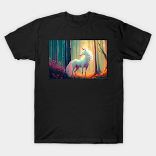 Magical Woodland Unicorn 003 T-Shirt